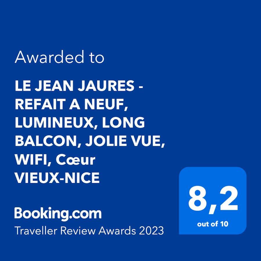 Le Jean Jaures - Refait A Neuf, Lumineux, Long Balcon, Jolie Vue, Wifi, Cœur Vieux-nice * Nice